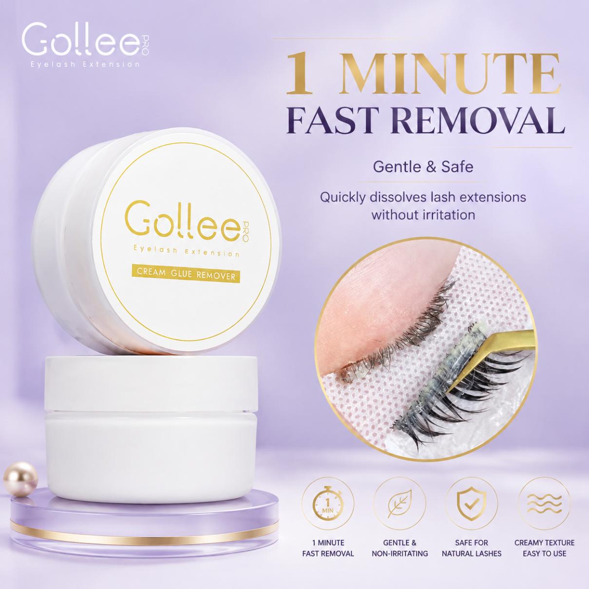Eyelash Extension Gel Remover - Gollee Peach Smell 15g Eyelash Adhesive