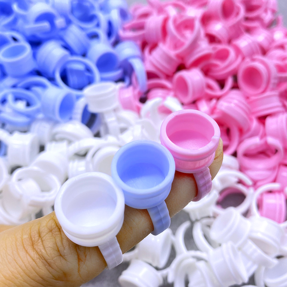 100Pcs Disposable Glue Ring Cu - đánh giá và giá Eyelash Extension Class