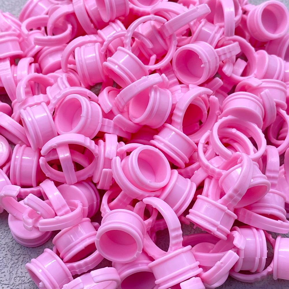 100Pcs Disposable Glue Ring Cu - đánh giá và giá Eyelash Extension Class