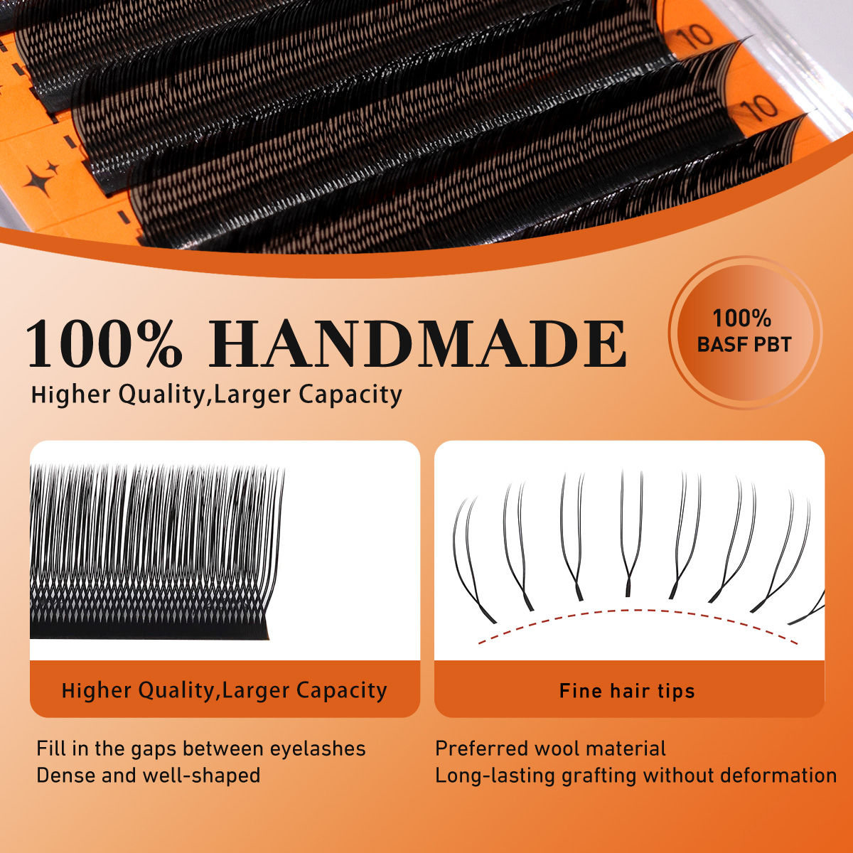 Merrdear YY U Shaped Eyelash E - đánh giá và giá Eyelash Extension Volume Styles