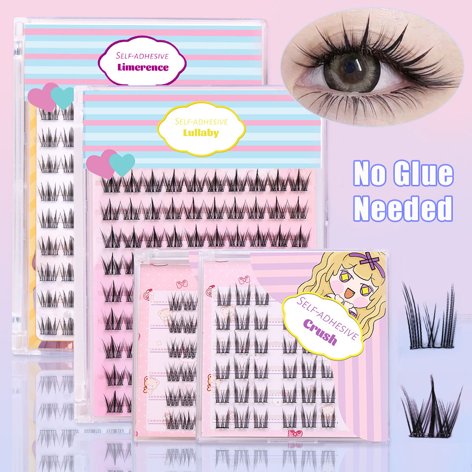 Self Adhesive DIY Lashes No Gl - đánh giá và giá Eyelash Extension Korean