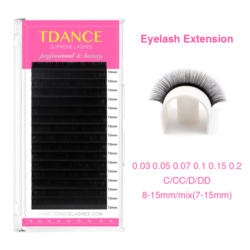 TDANCE Eyelash Extension 16Row - đánh giá và giá Eyelash Extension Korean