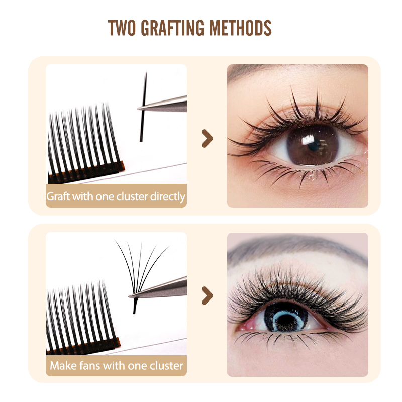 NATUHANA 5D Flora Individual L - đánh giá và giá Eyelash Extension Volume Styles