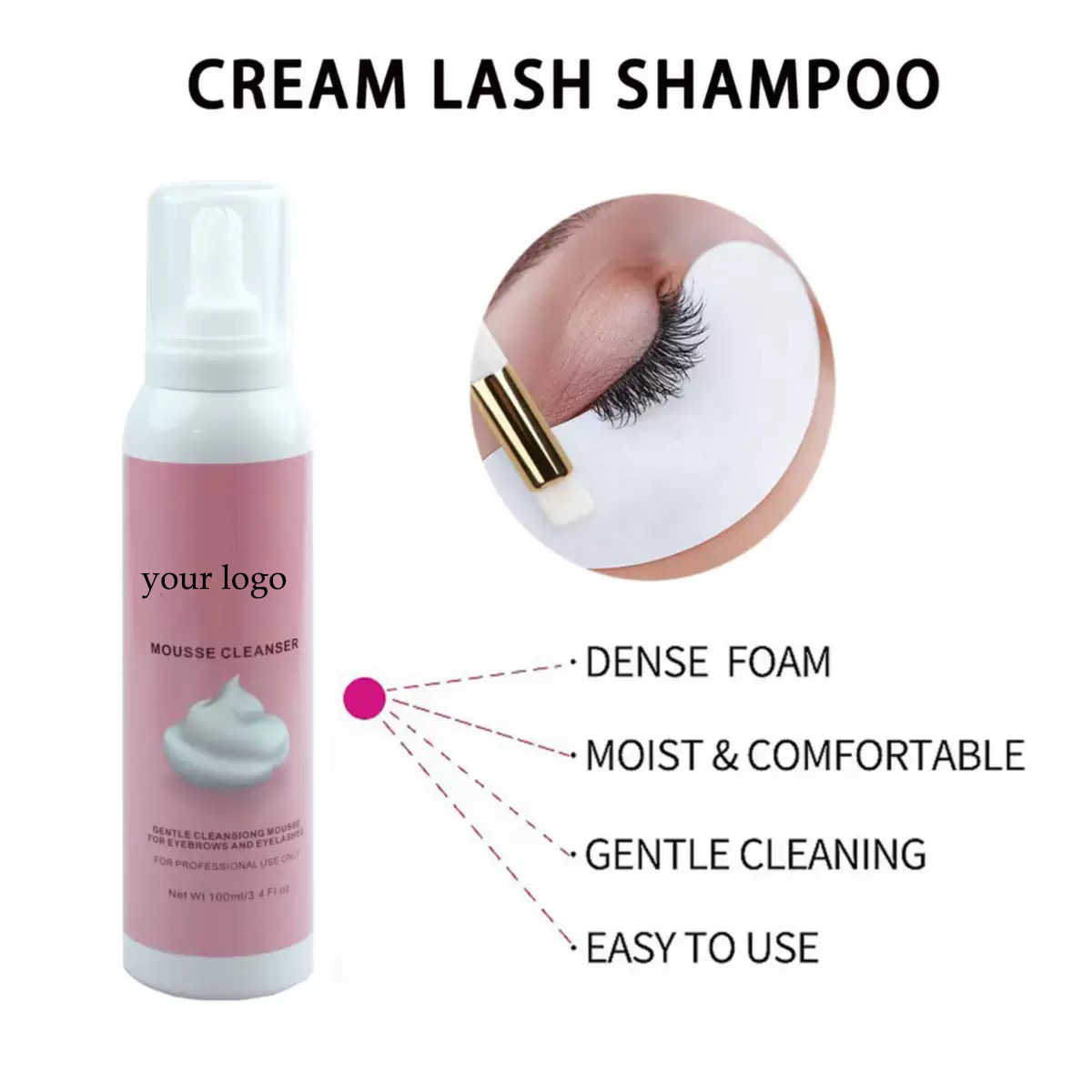 Customized  Whipped Lash Shamp - đánh giá và giá Eyelash Extension Gel Remover