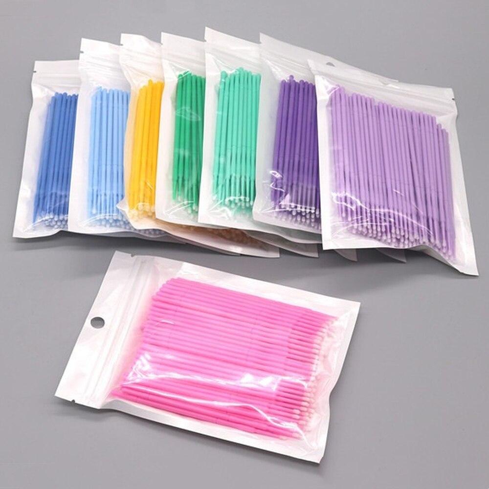 100pcs/lot Micro Brushes Make  - đánh giá và giá Eyelash Extension Class