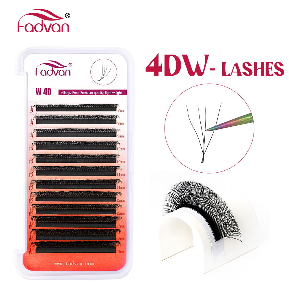 FADVAN 4D W Shape Premade Volu - đánh giá và giá Eyelash Extension Volume Styles