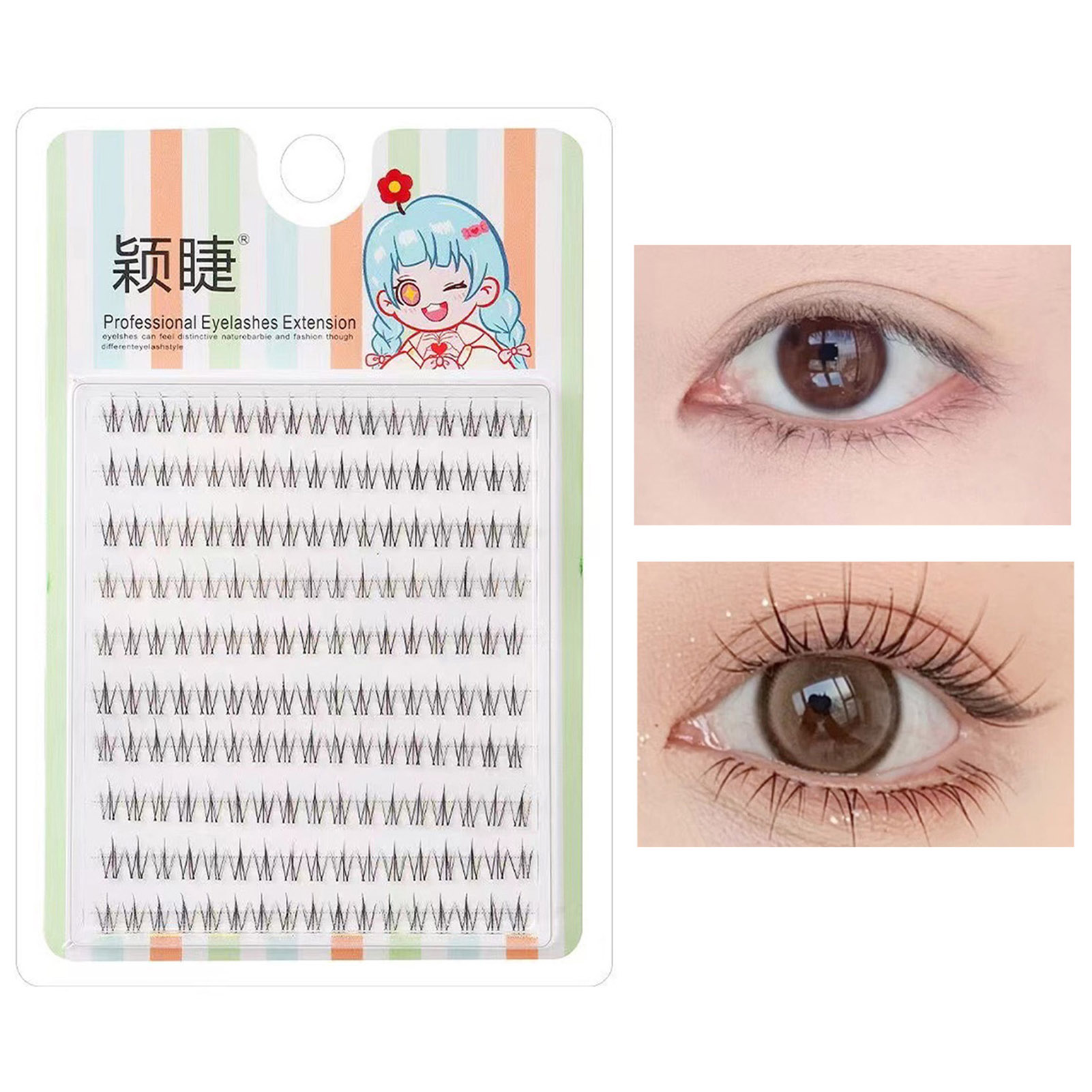 Wispy individual lashes Korean - đánh giá và giá Eyelash Extension Korean