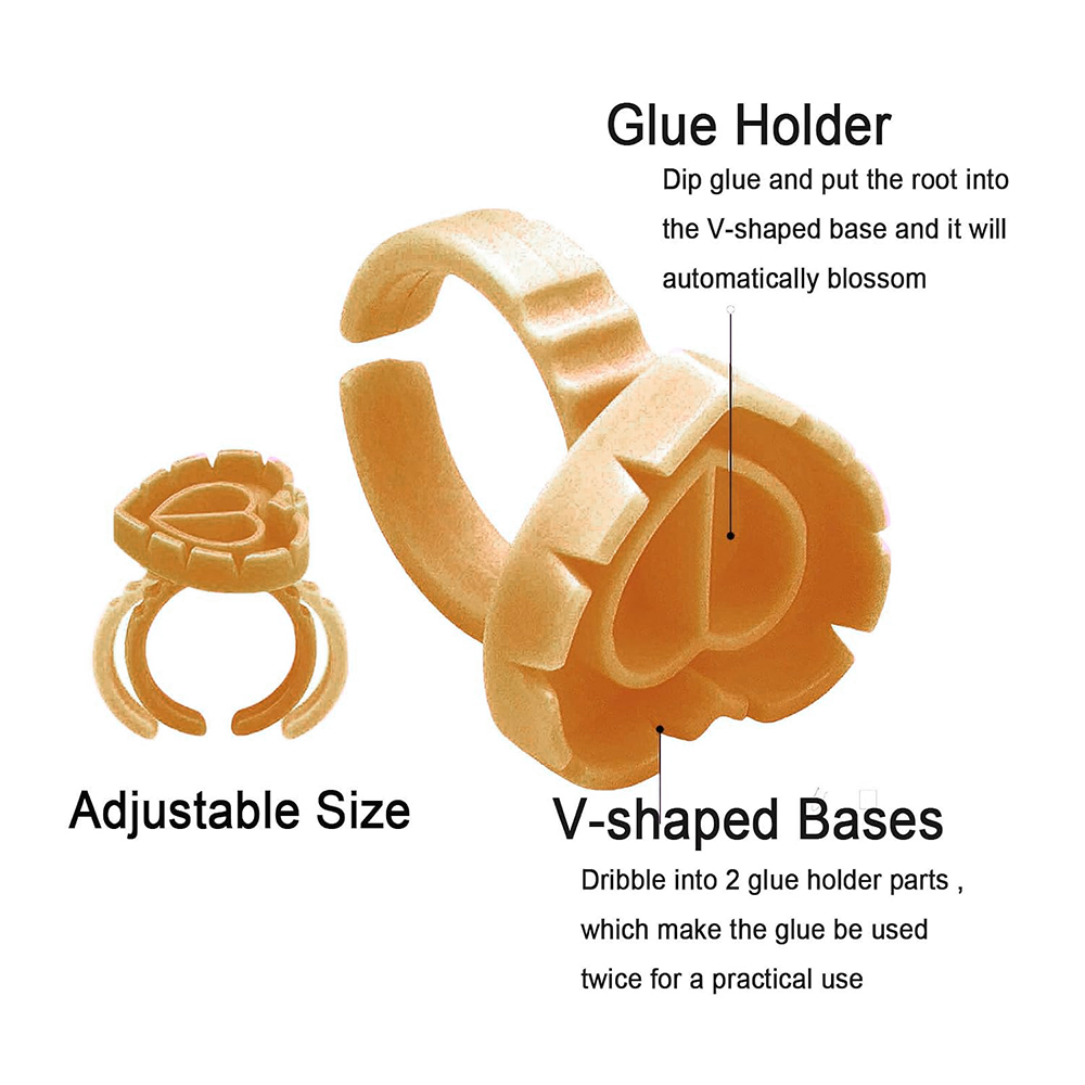 500PCS Glue Rings for Lash Ext - đánh giá và giá Eyelash Extension Class