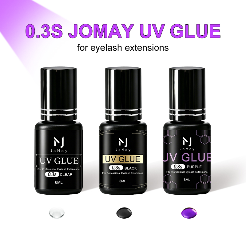 JOMAY Black Clear Purple UV Ey - đánh giá và giá Eyelash Extension Uv