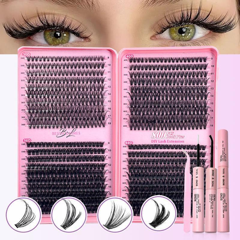 9-18mm DIY Clusters Lashes 30D - đánh giá và giá Eyelash Extension Glue Remover