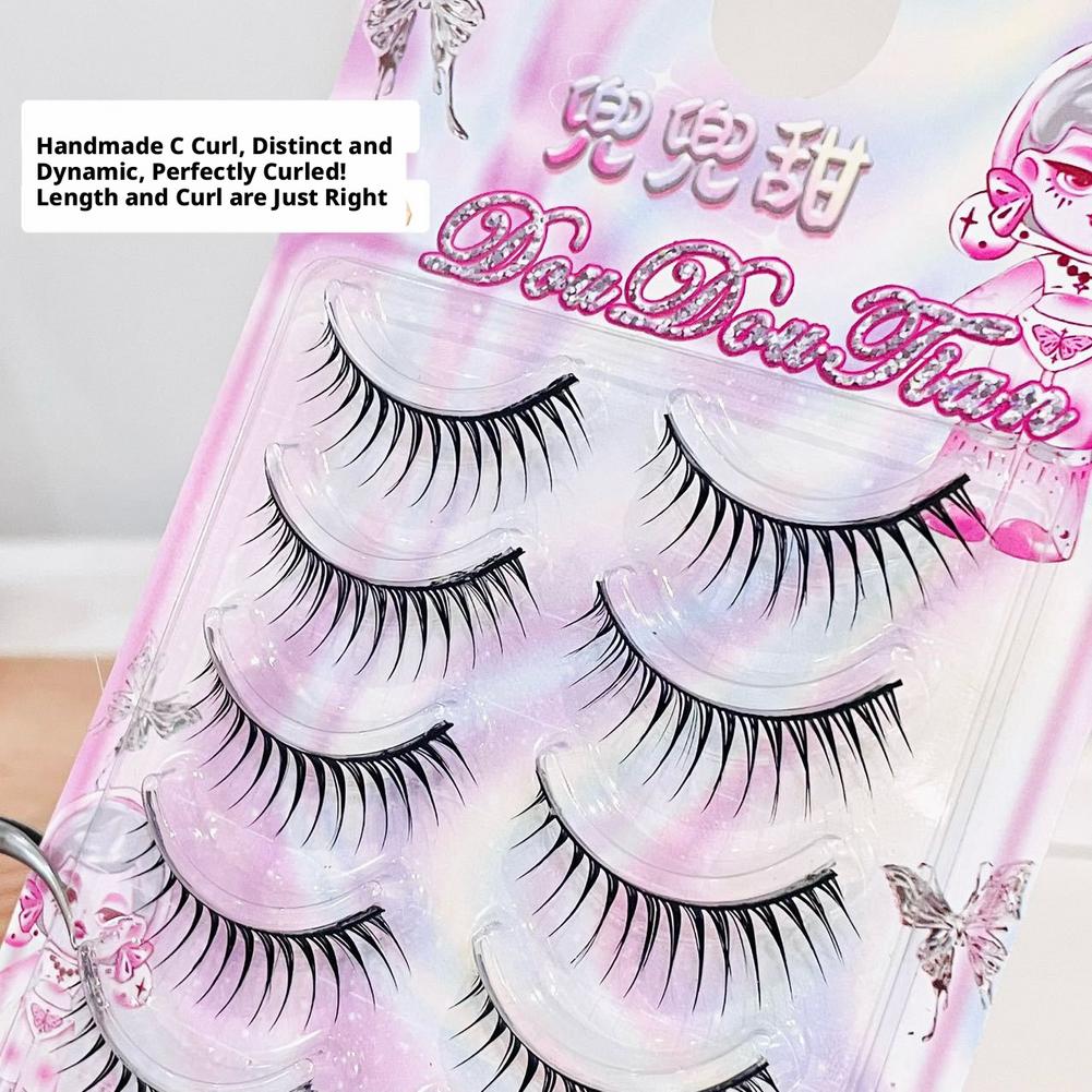 5 Pairs Korean Manga False Eye - đánh giá và giá Eyelash Extension Korean