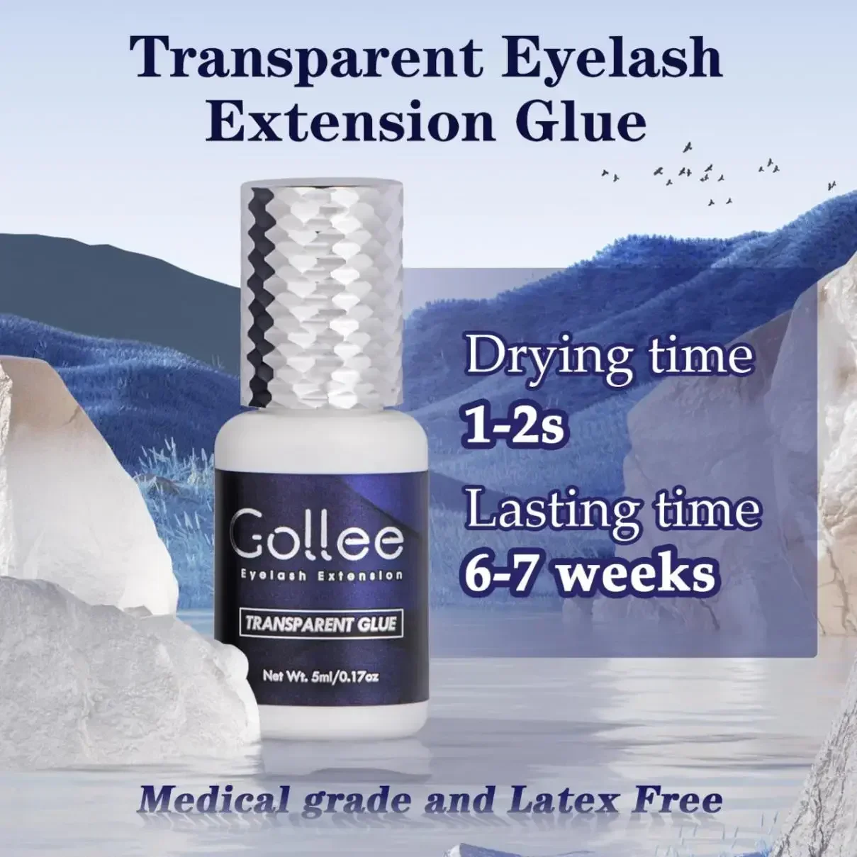 Gollee Clear Eyelash Extension - đánh giá và giá Eyelash Extension Gel Remover