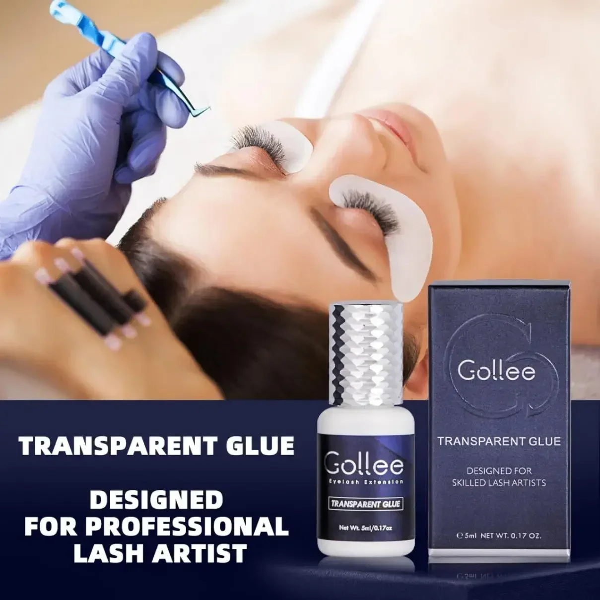 Gollee Clear Eyelash Extension - đánh giá và giá Eyelash Extension Gel Remover