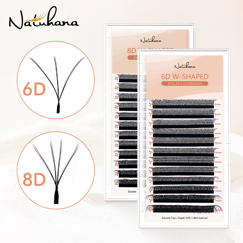 NATUHANA C D L LU Curl Premade - đánh giá và giá Eyelash Extension Double Volume