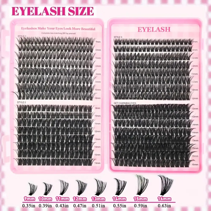 30/40/50/60/80/100D,Thick 9-16 - đánh giá và giá Eyelash Extension Volume Styles