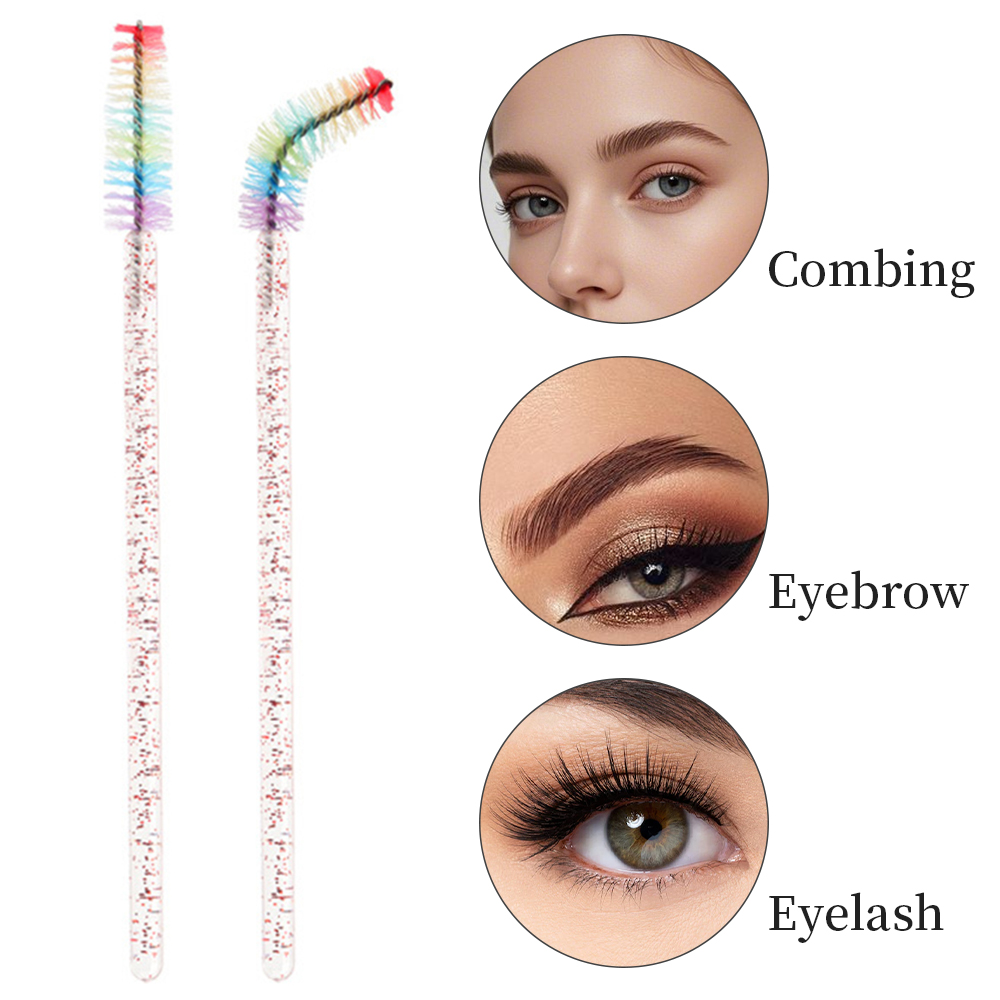 50PCS Rainbow Crystal Eyelash  - đánh giá và giá Eyelash Extension Class
