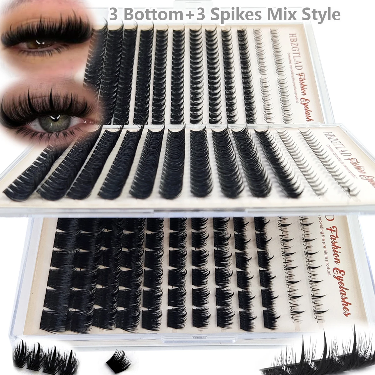 Manga style eyelash clusters s - đánh giá và giá Eyelash Extension Anime Style
