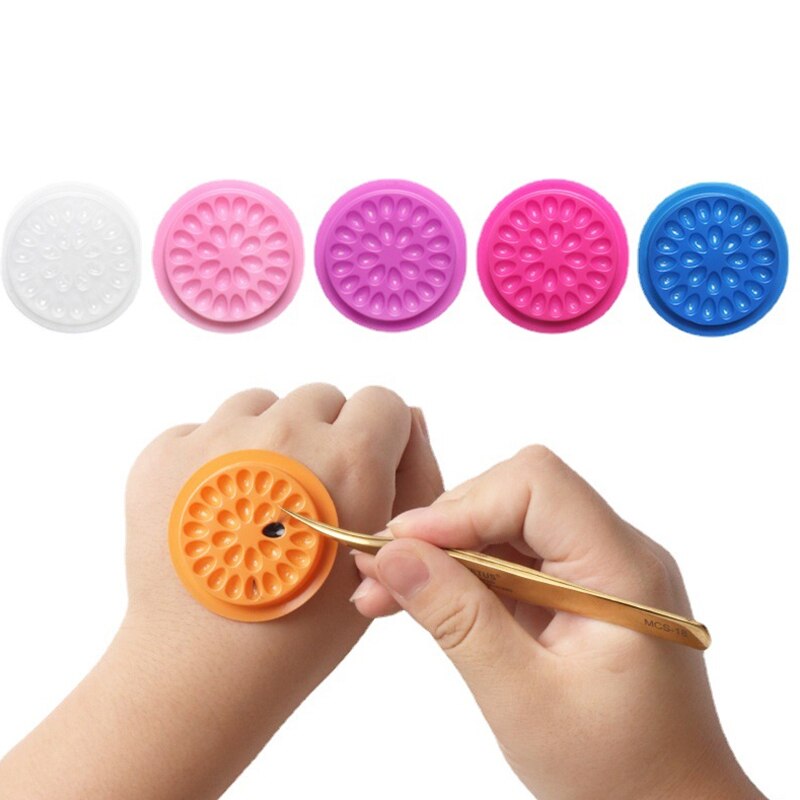 100pcs Eyelash Glue Holder Eye - đánh giá và giá Eyelash Extension Class