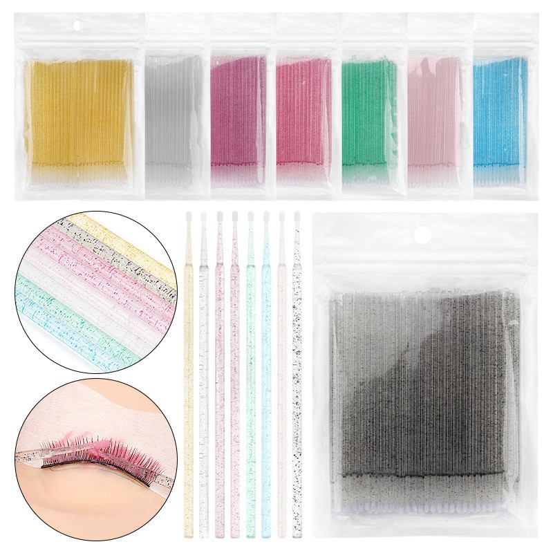 100PCS Eyelash Extension Clean - đánh giá và giá Eyelash Extension Glue Remover