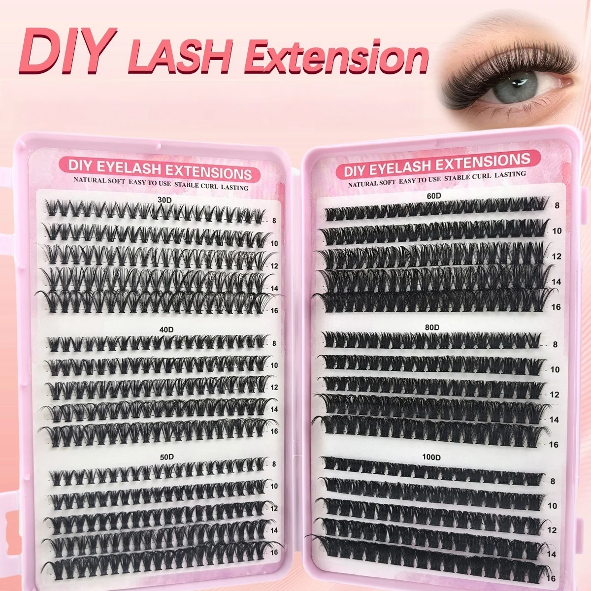 1 Box Eyelash Book - DIY Natur - đánh giá và giá Eyelash Extension Anime Style