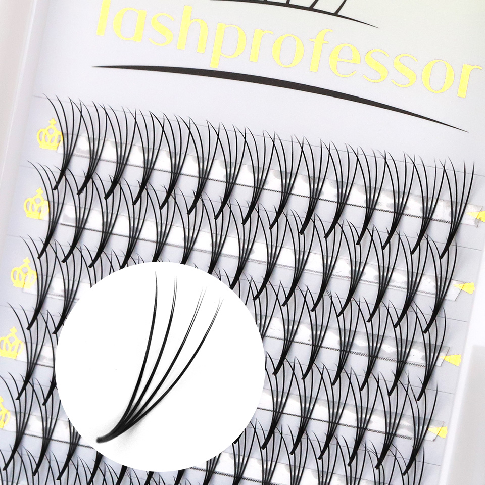Flat Premade Eyelash Fan 3D 4D - đánh giá và giá Eyelash Extension Korean