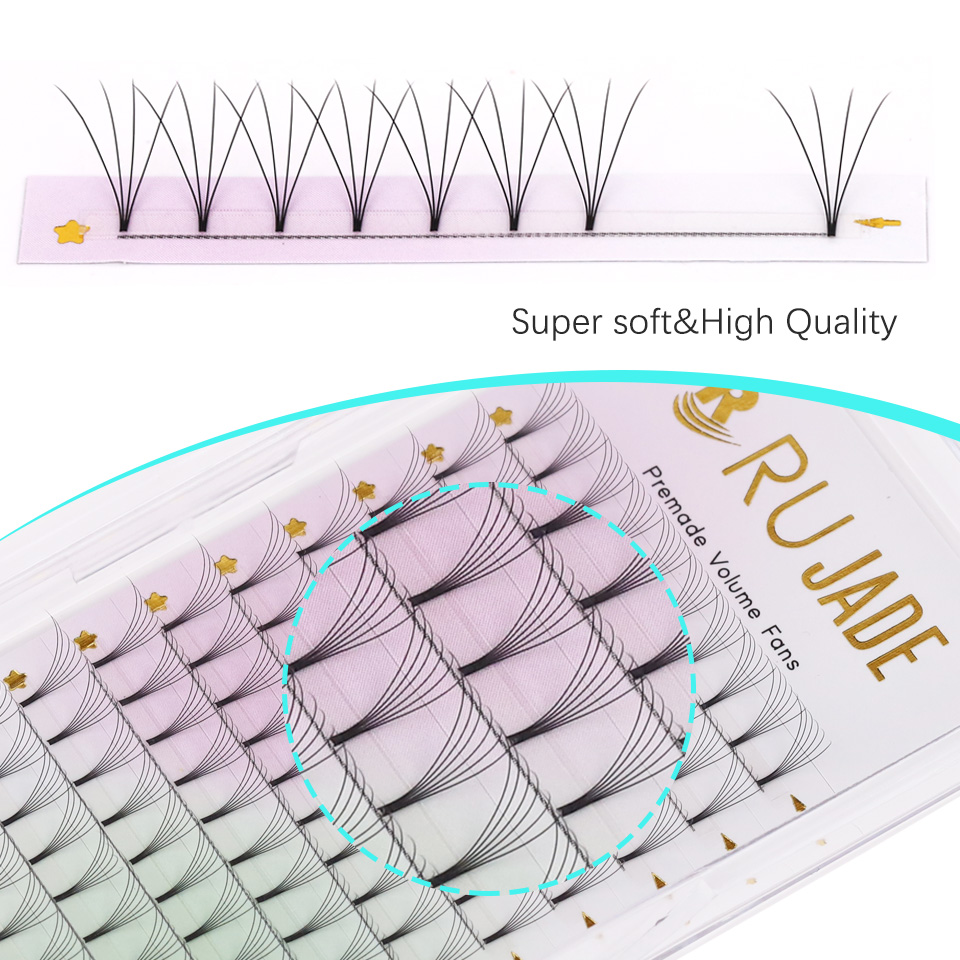 Rujade Premade Volume Fans Sho - đánh giá và giá Eyelash Extension Korean